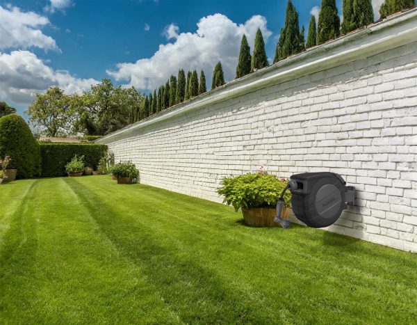 30M High Flow Auto Retract Garden Hose Reel - Image 2